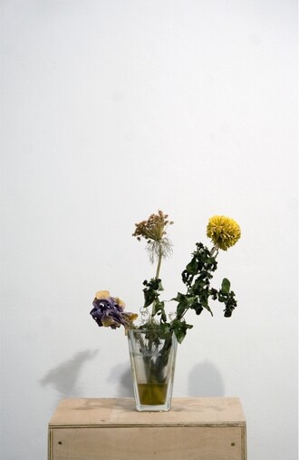 Marek Meduna, Řekl jsem paní v květinářství, aby vybrala ty květiny, které se k sobě nejméně hodí, 2007. 5x květina, váza