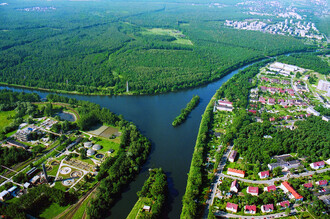 A co kanál Dunaj-Odra-Labe. Nebude? Na snímku místo, kde již v roce 1939 proběhl slavnostní výkop průplavu Odra-Dunaj